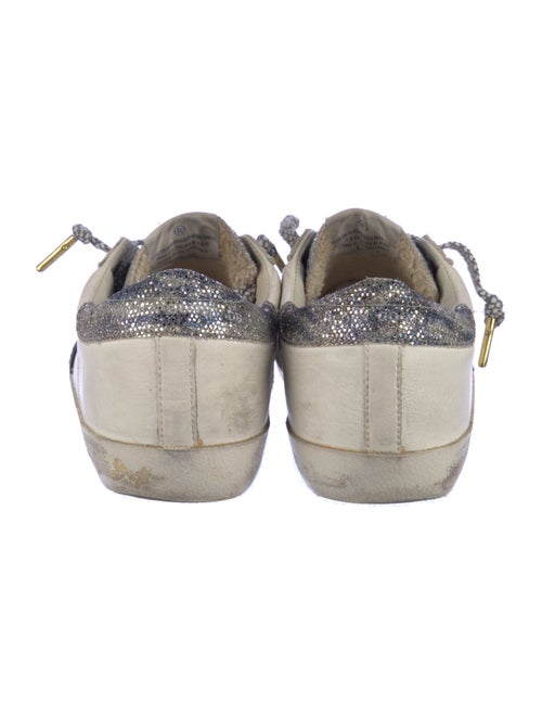 Golden Goose Leather Colorblock Pattern Sneakers