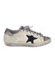 Golden Goose Leather Colorblock Pattern Sneakers