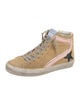 Golden Goose Suede Distressed Accents Sneakers