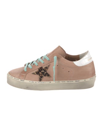 Golden Goose Leather Distressed Accents Sneakers
