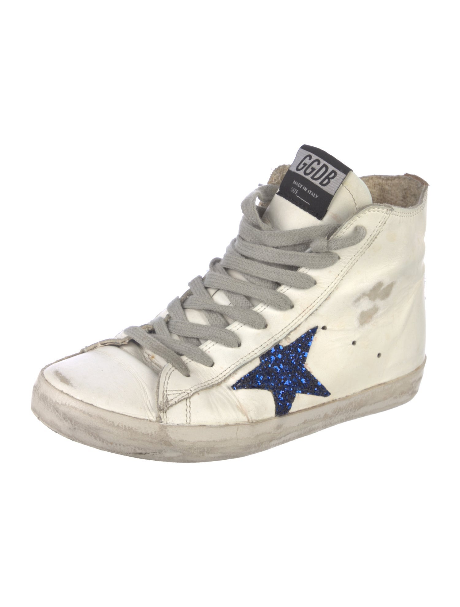 Golden Goose Leather Printed Sneakers