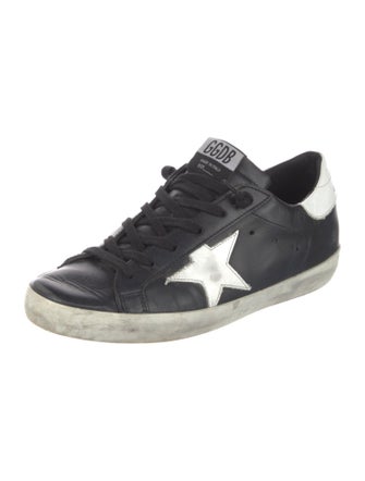 Golden Goose Leather Distressed Accents Sneakers