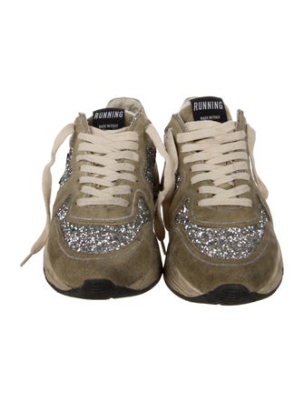 Golden Goose Suede Printed Athletic Sneakers