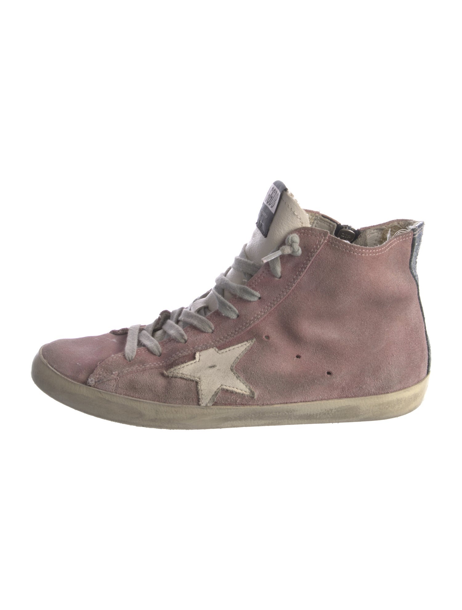 Golden Goose Suede Distressed Accents Sneakers