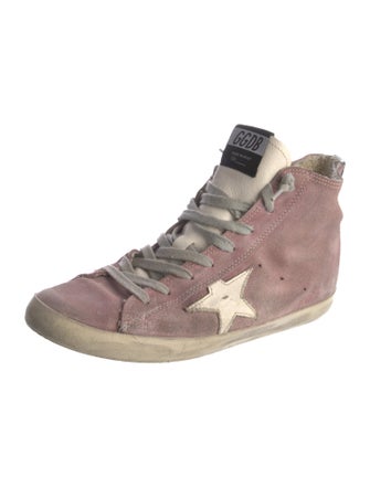 Golden Goose Suede Distressed Accents Sneakers