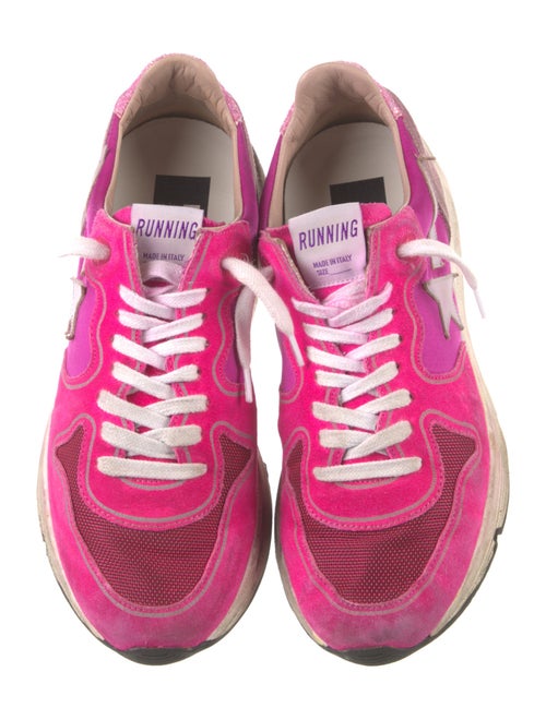 Golden Goose Suede Colorblock Pattern Sneakers