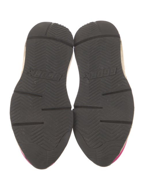 Golden Goose Suede Colorblock Pattern Sneakers