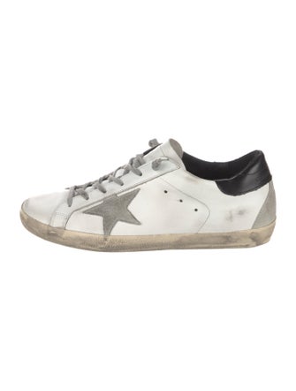 Golden Goose Leather Distressed Accents Sneakers