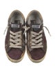 Golden Goose Leather Printed Sneakers