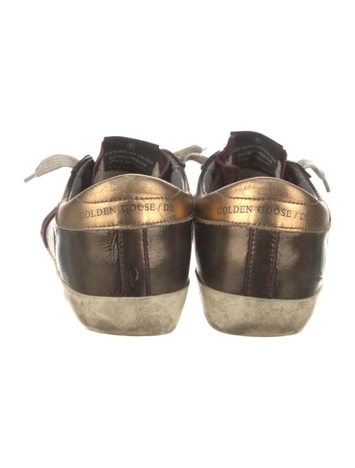Golden Goose Leather Printed Sneakers