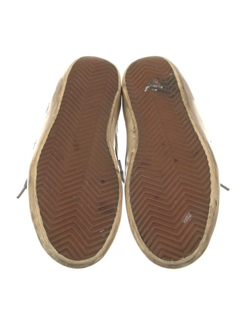Golden Goose Leather Printed Sneakers