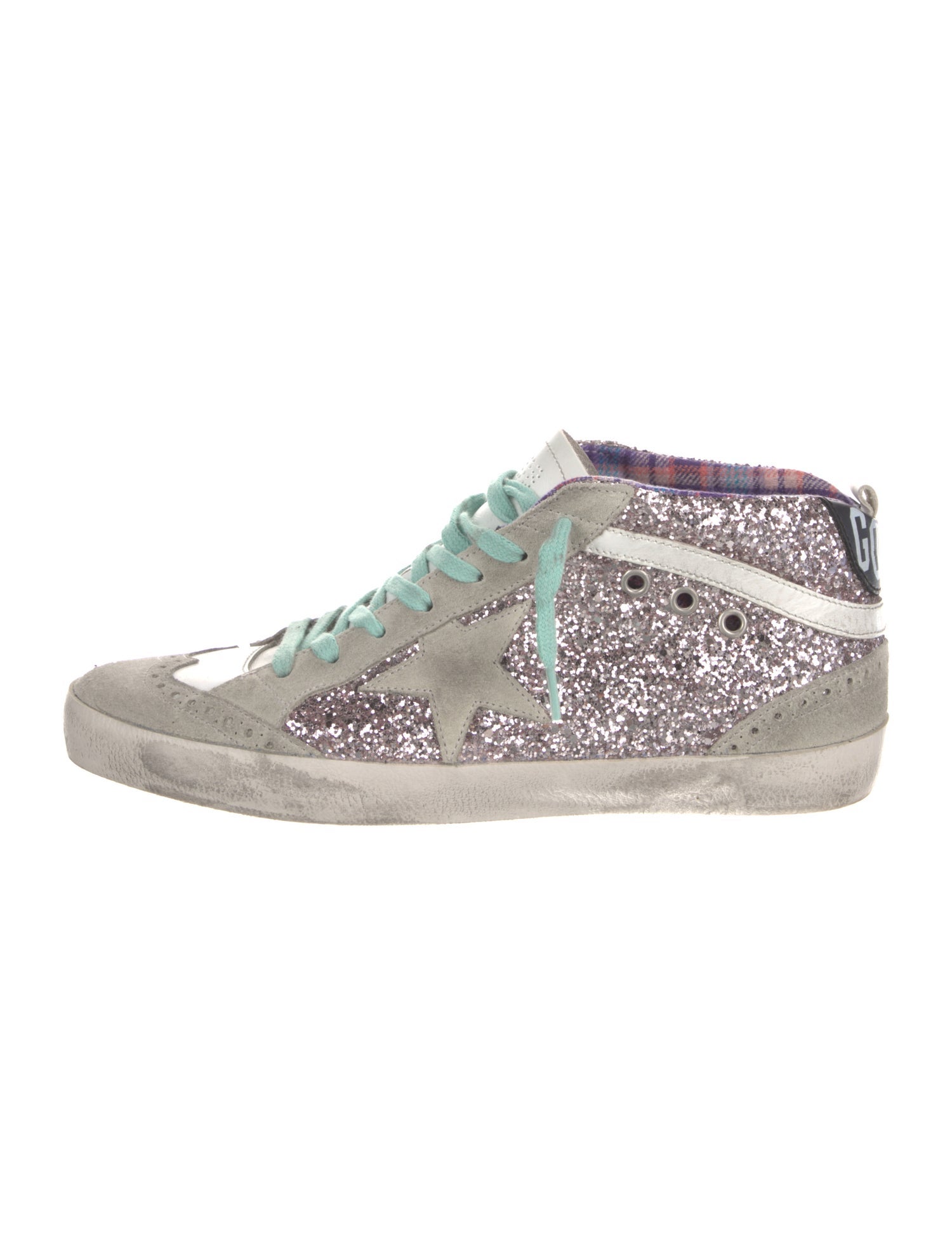 Golden Goose Glitter Printed Sneakers