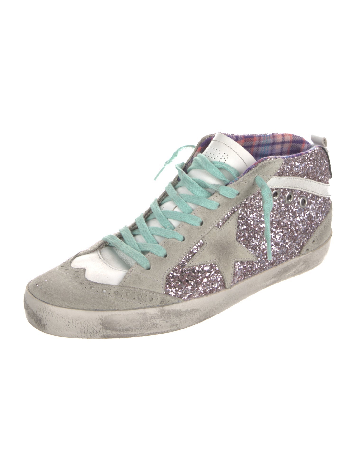 Golden Goose Glitter Printed Sneakers