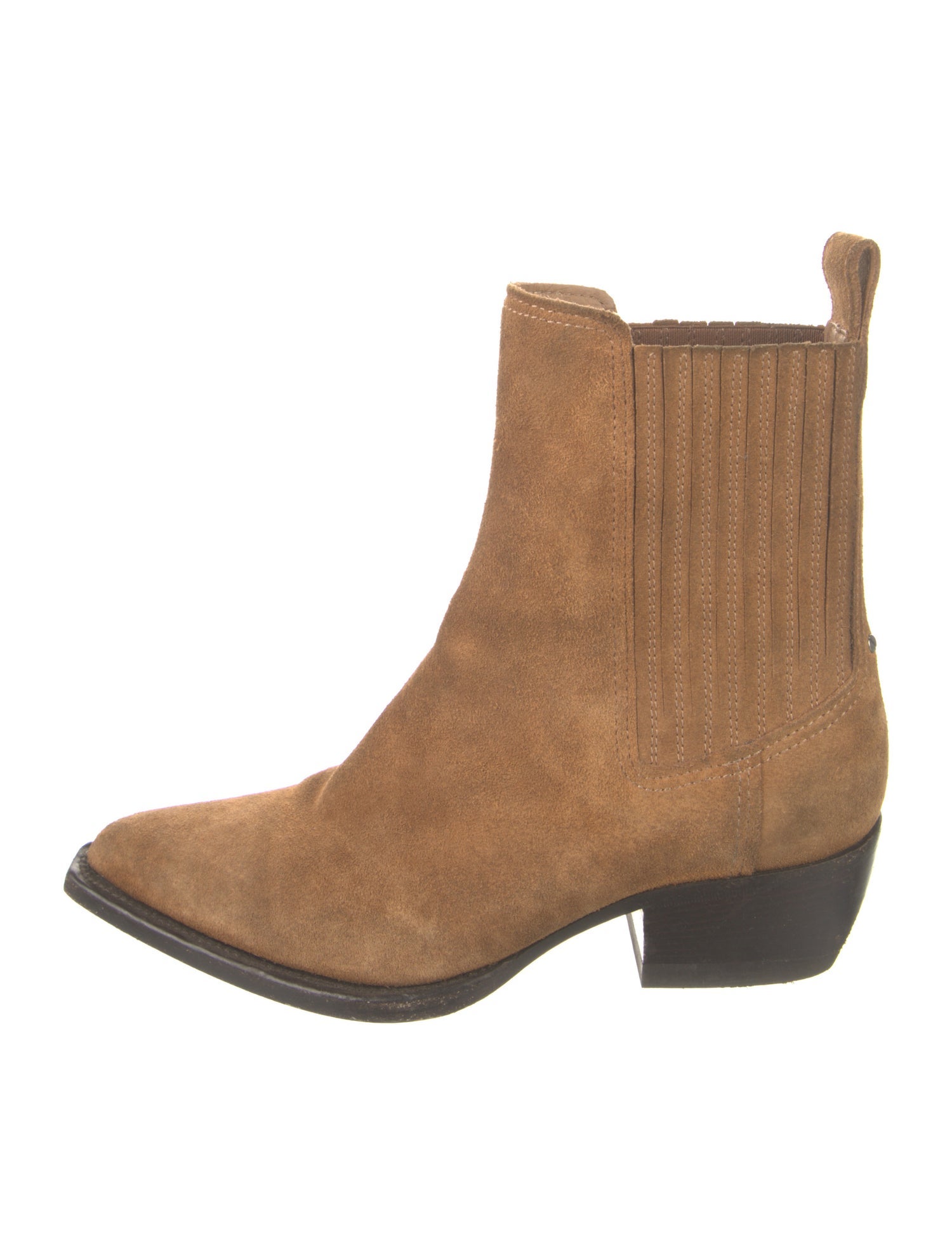 Golden Goose Suede Embroidered Accent Chelsea Boots
