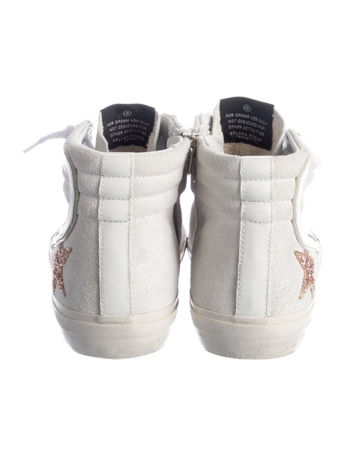Golden Goose Suede Glitter Accents Sneakers