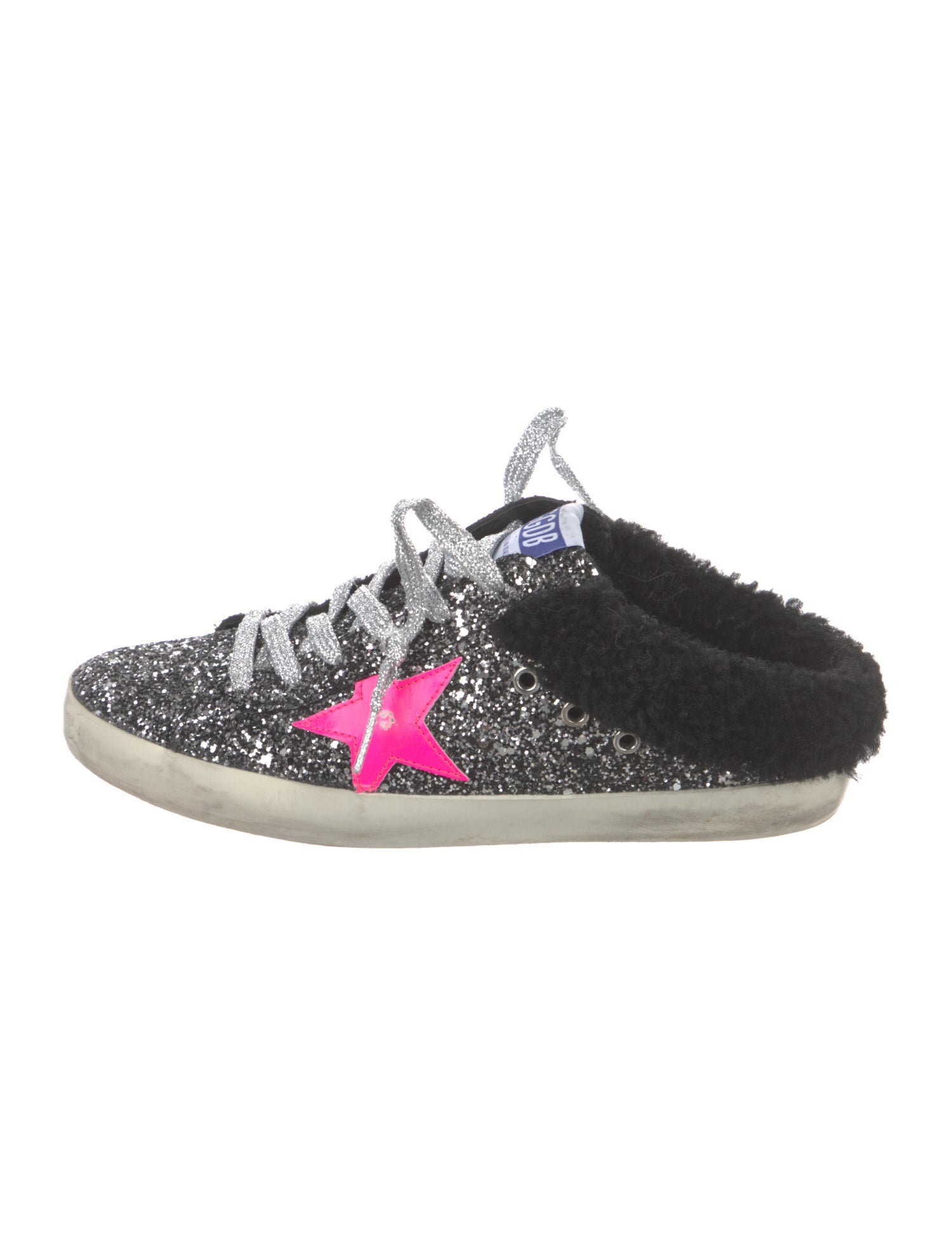Golden Goose Glitter Printed Sneakers