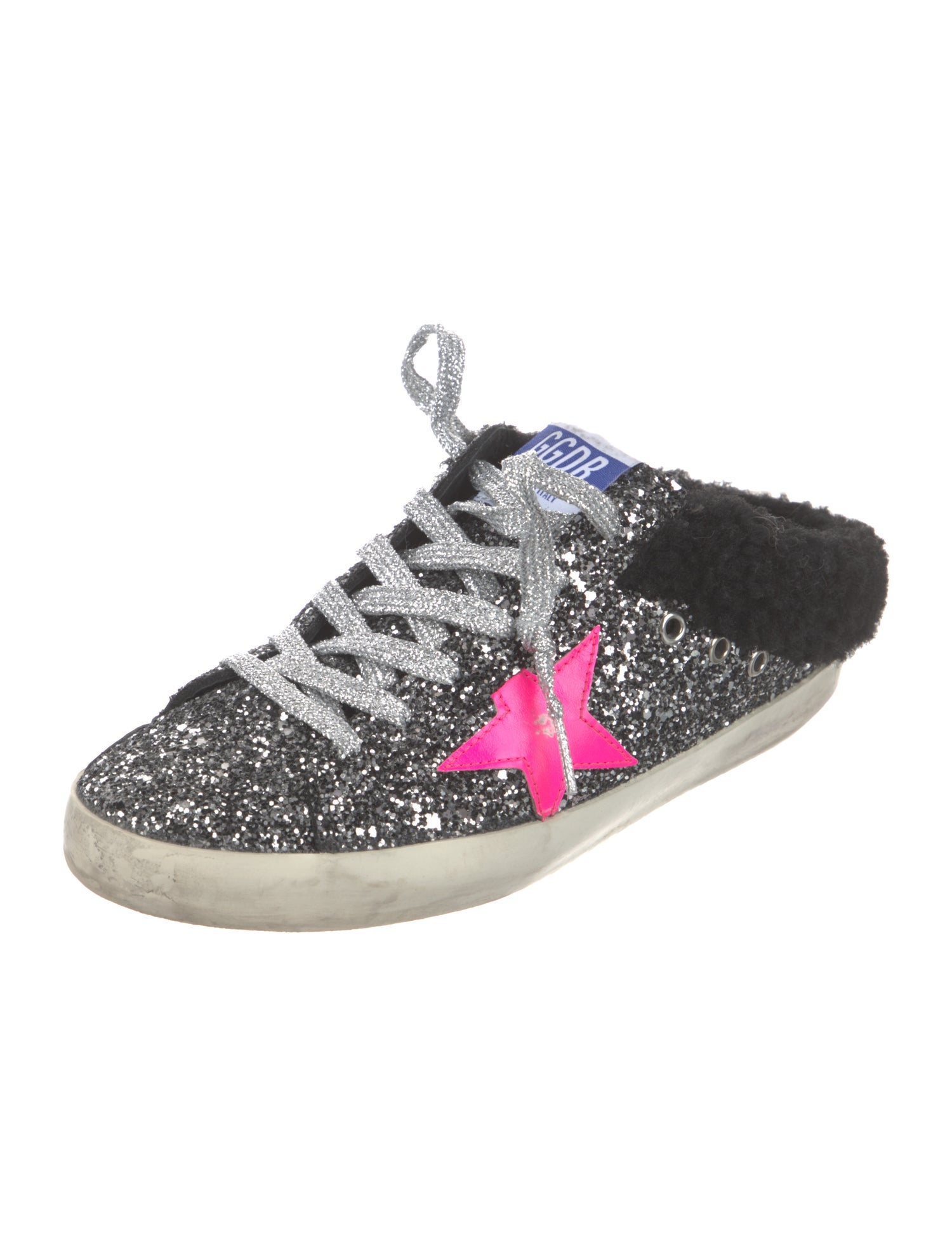 Golden Goose Glitter Printed Sneakers
