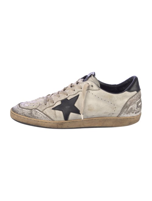 Golden Goose Leather Distressed Accents Sneakers