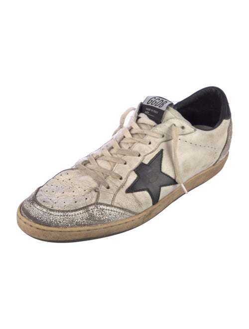 Golden Goose Leather Distressed Accents Sneakers