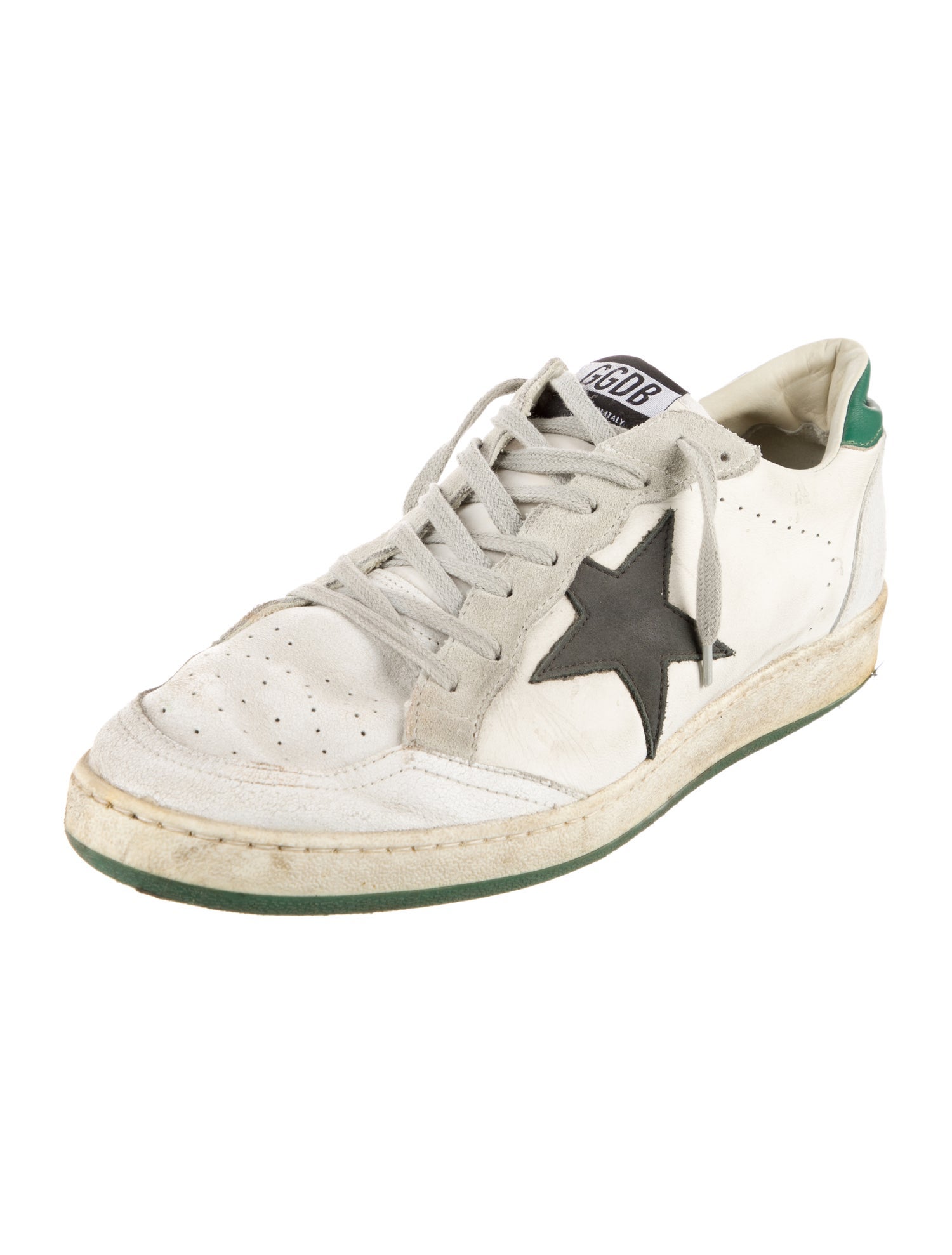 Golden Goose Leather Distressed Accents Sneakers