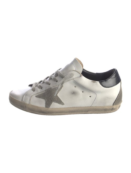 Golden Goose Leather Distressed Accents Sneakers
