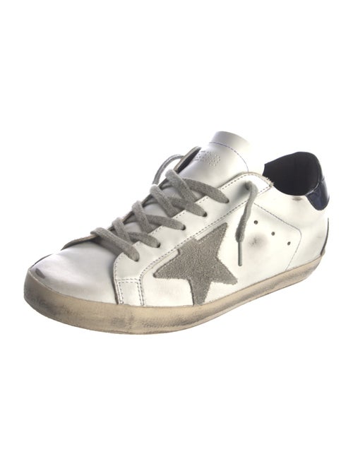 Golden Goose Leather Distressed Accents Sneakers