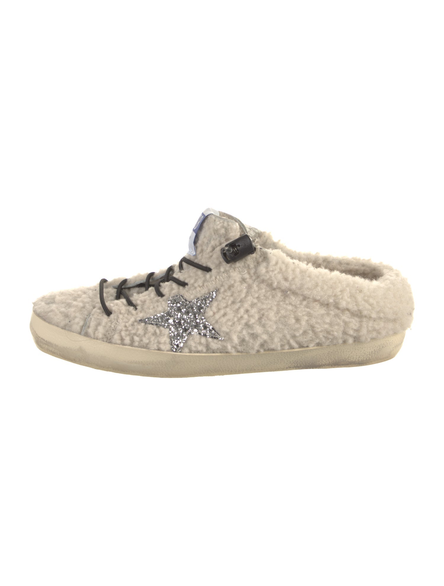 Golden Goose Shearling Graphic Print Sneakers
