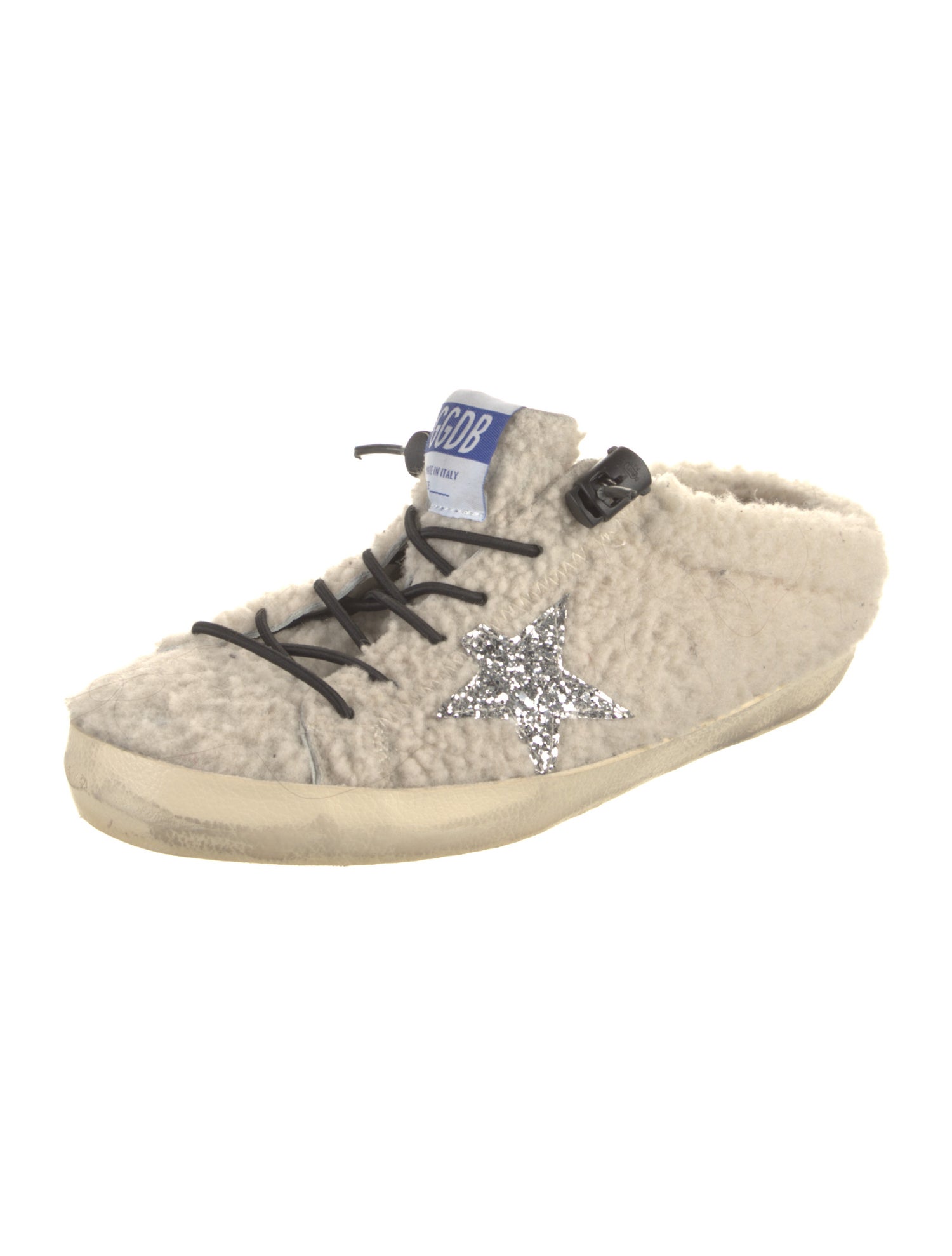Golden Goose Shearling Graphic Print Sneakers