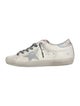 Golden Goose Leather Printed Sneakers