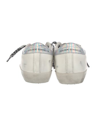 Golden Goose Leather Printed Sneakers