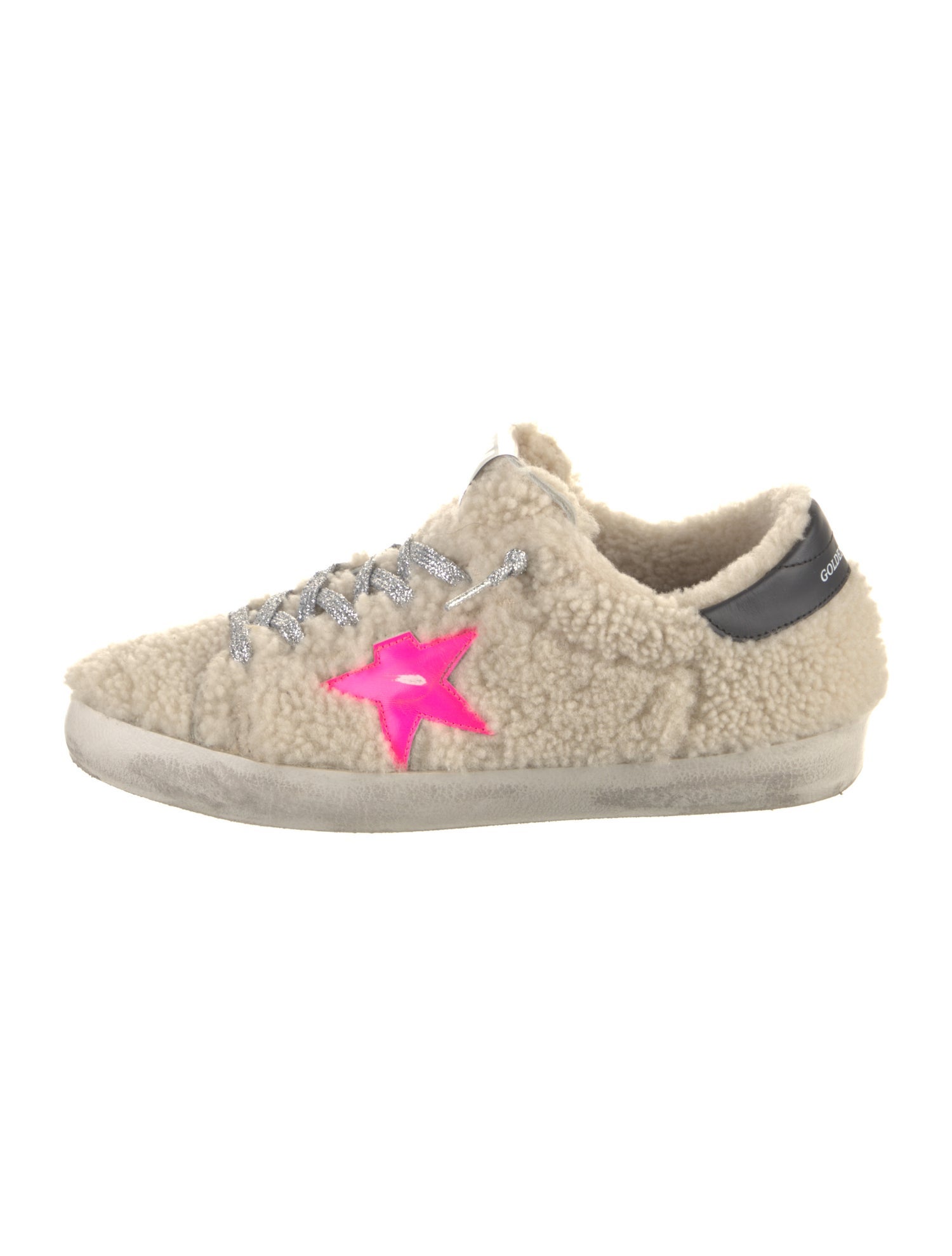 Golden Goose Shearling Printed Sneakers