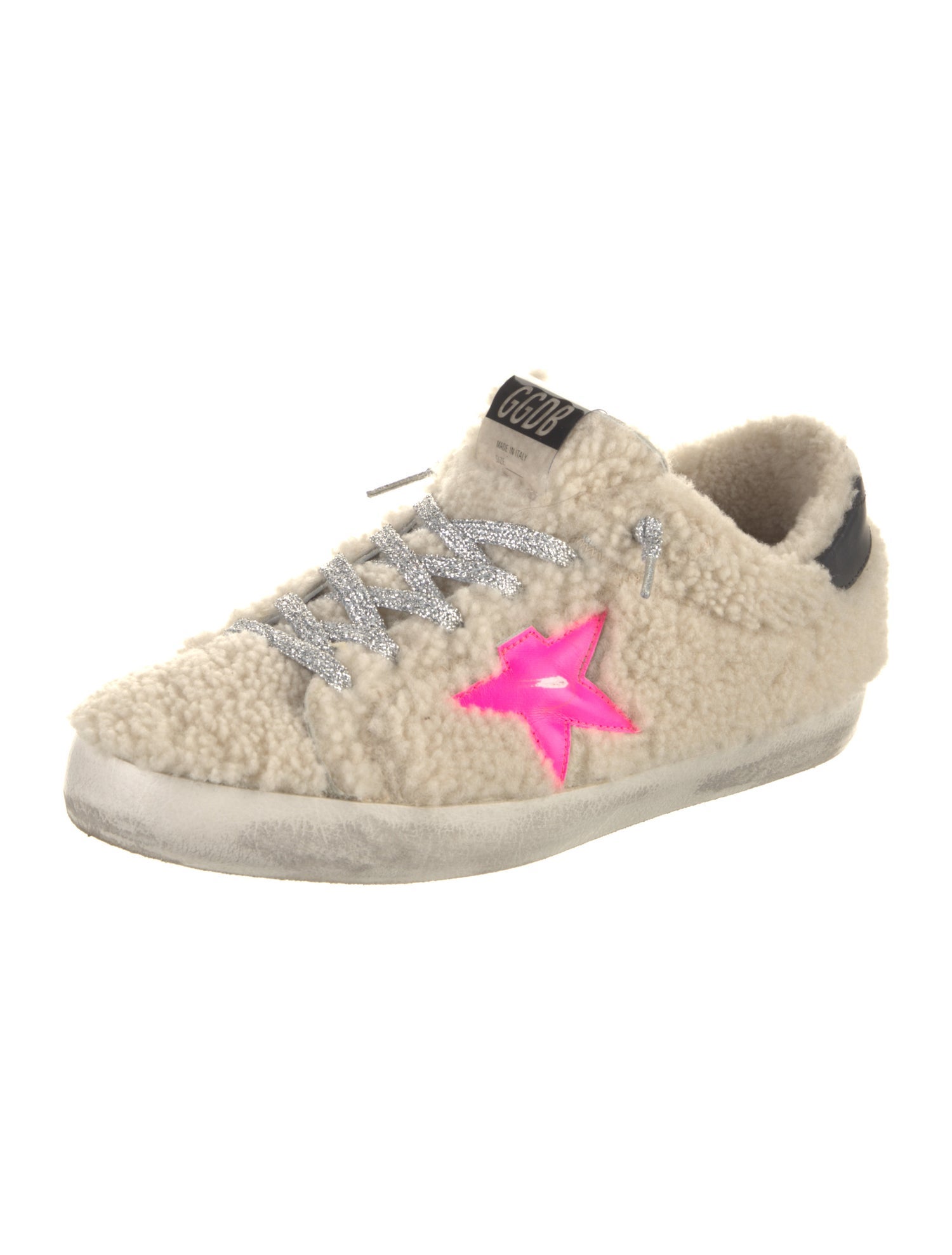 Golden Goose Shearling Printed Sneakers