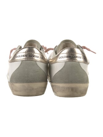 Golden Goose Leather Printed Sneakers