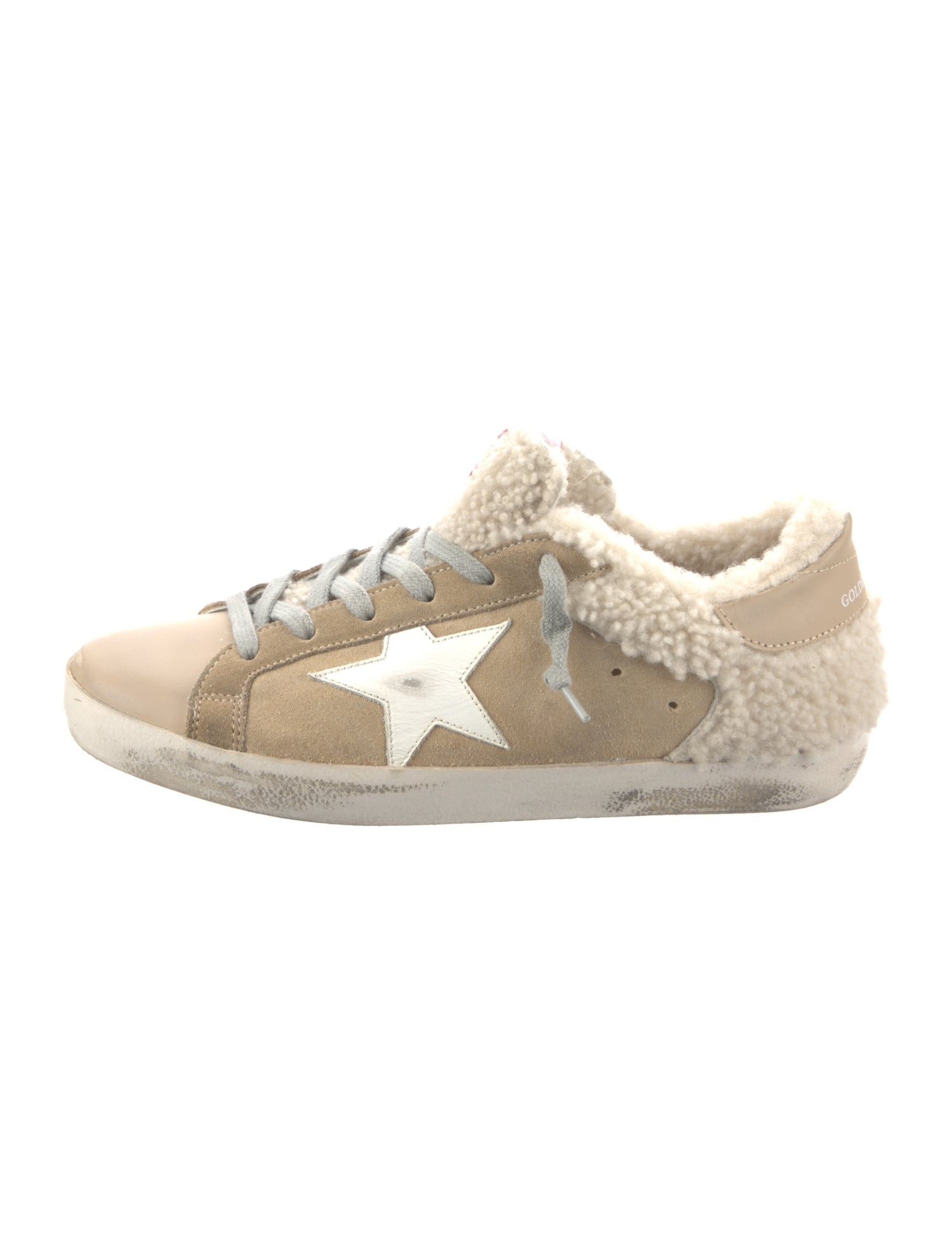 Golden Goose Suede Faux Fur Trim Sneakers