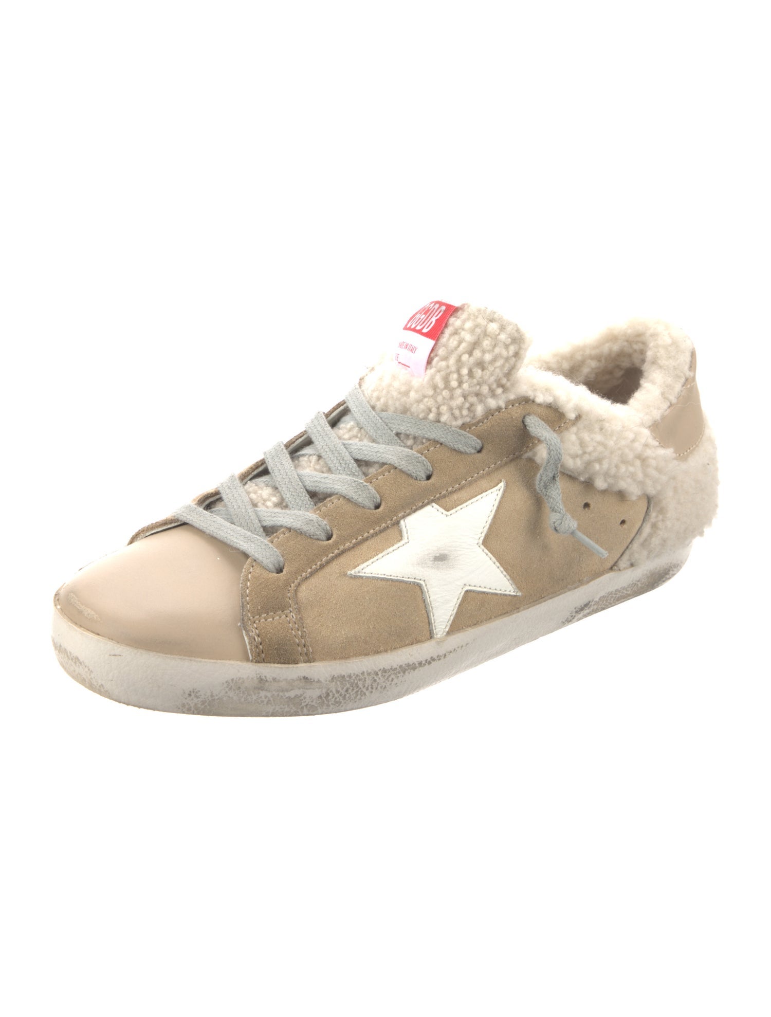 Golden Goose Suede Faux Fur Trim Sneakers