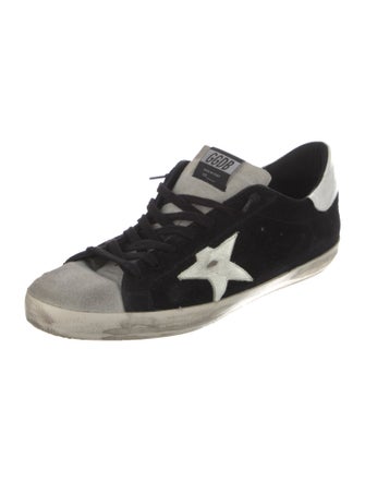 Golden Goose Suede Graphic Print Sneakers