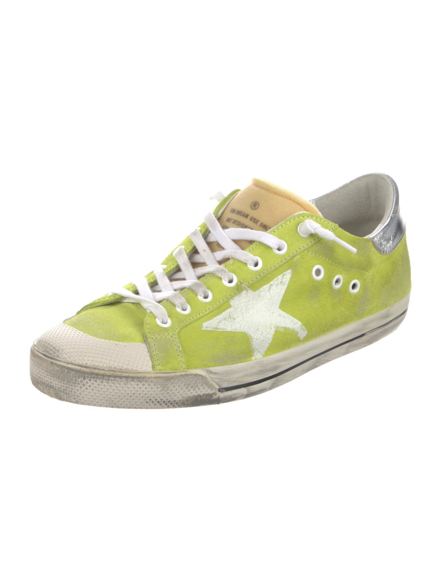 Golden Goose Leather Printed Sneakers w/ Tags