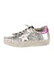 Golden Goose Leather Glitter Accents Sneakers