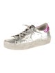 Golden Goose Leather Glitter Accents Sneakers