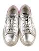 Golden Goose Leather Glitter Accents Sneakers