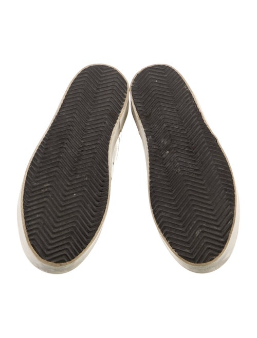 Golden Goose Leather Glitter Accents Sneakers