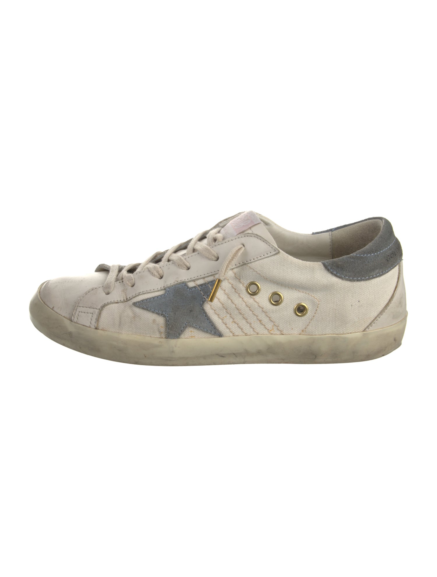 Golden Goose Leather Printed Sneakers