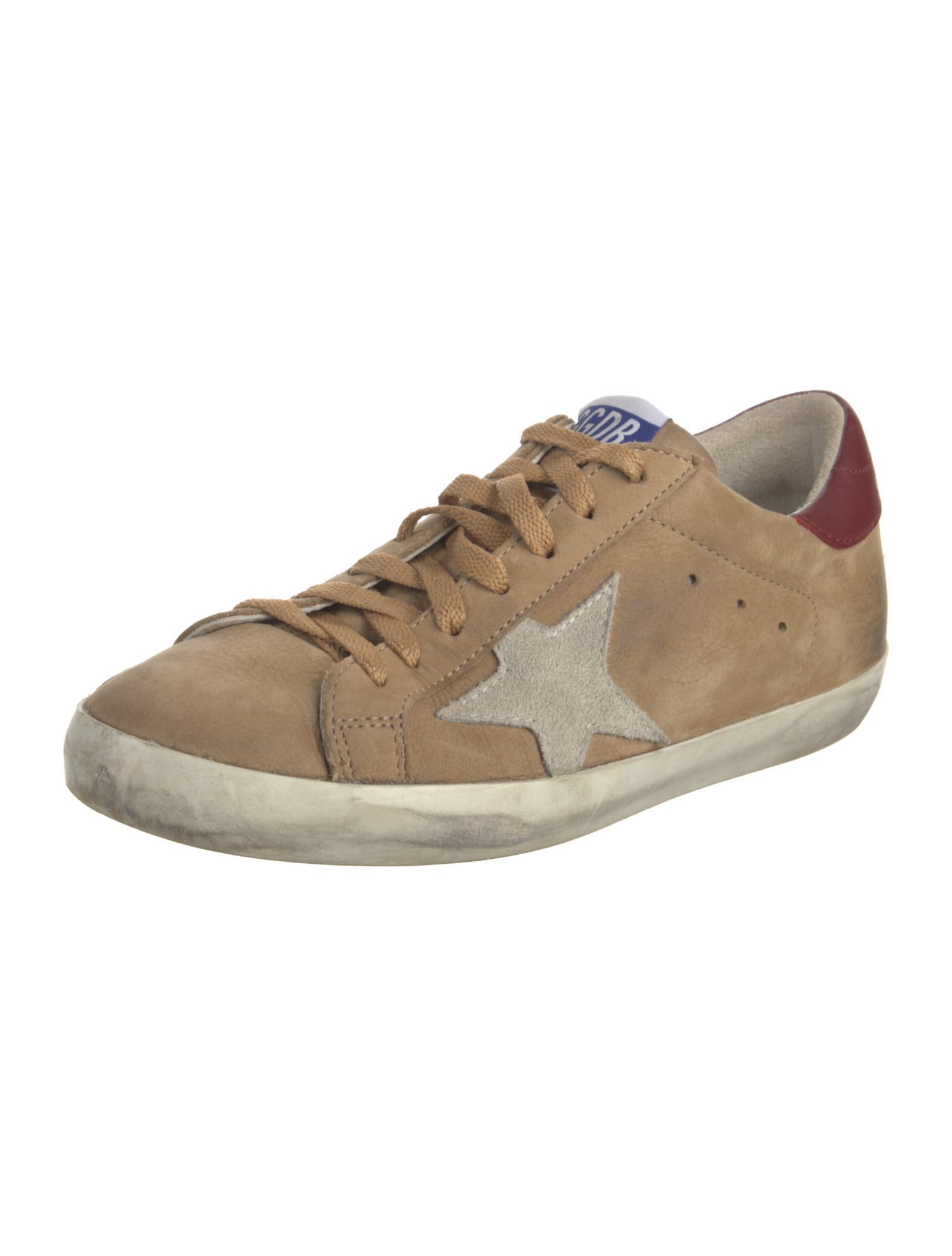 Golden Goose Leather Distressed Accents Sneakers