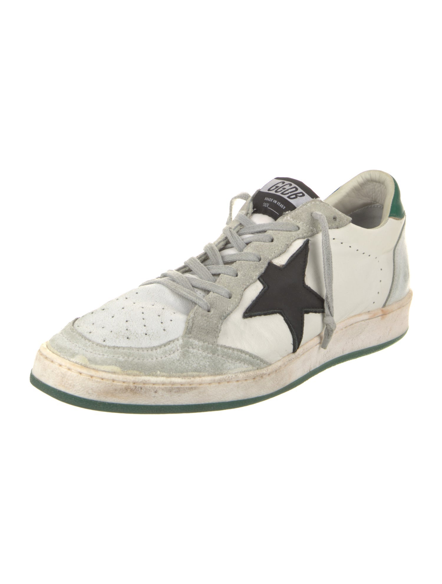 Golden Goose Leather Colorblock Pattern Sneakers