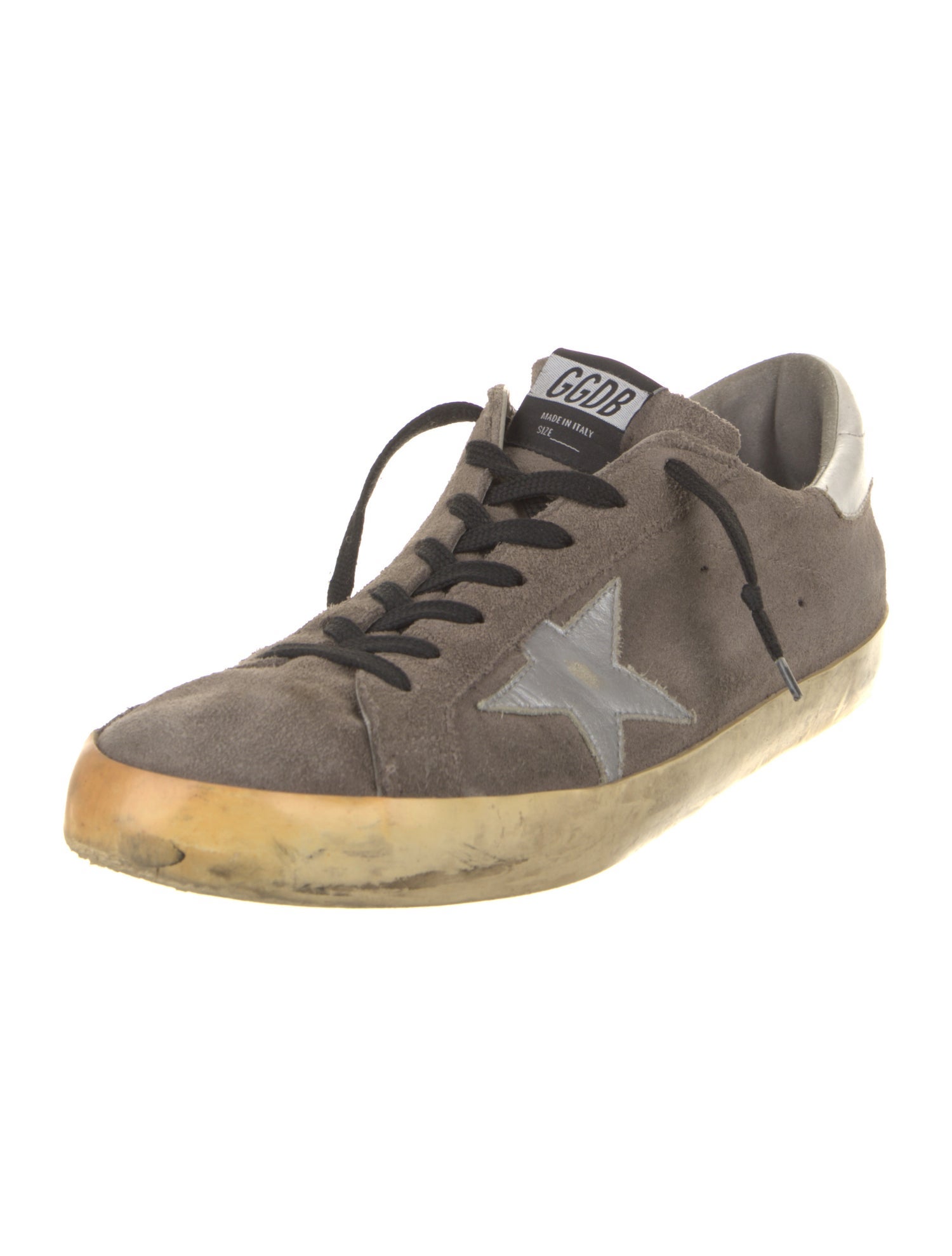 Golden Goose Suede Distressed Accents Sneakers