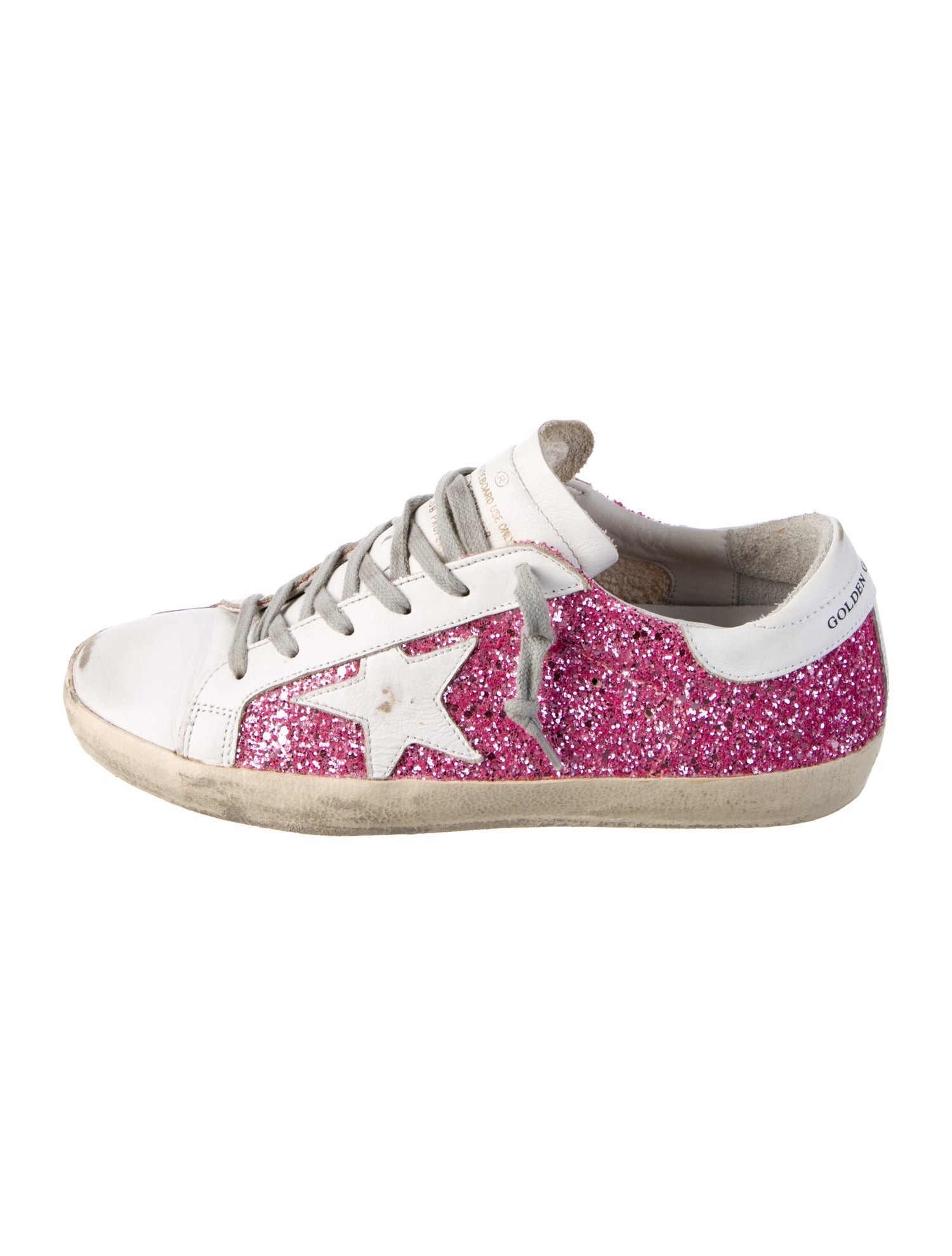 Golden Goose Glitter Colorblock Pattern Sneakers