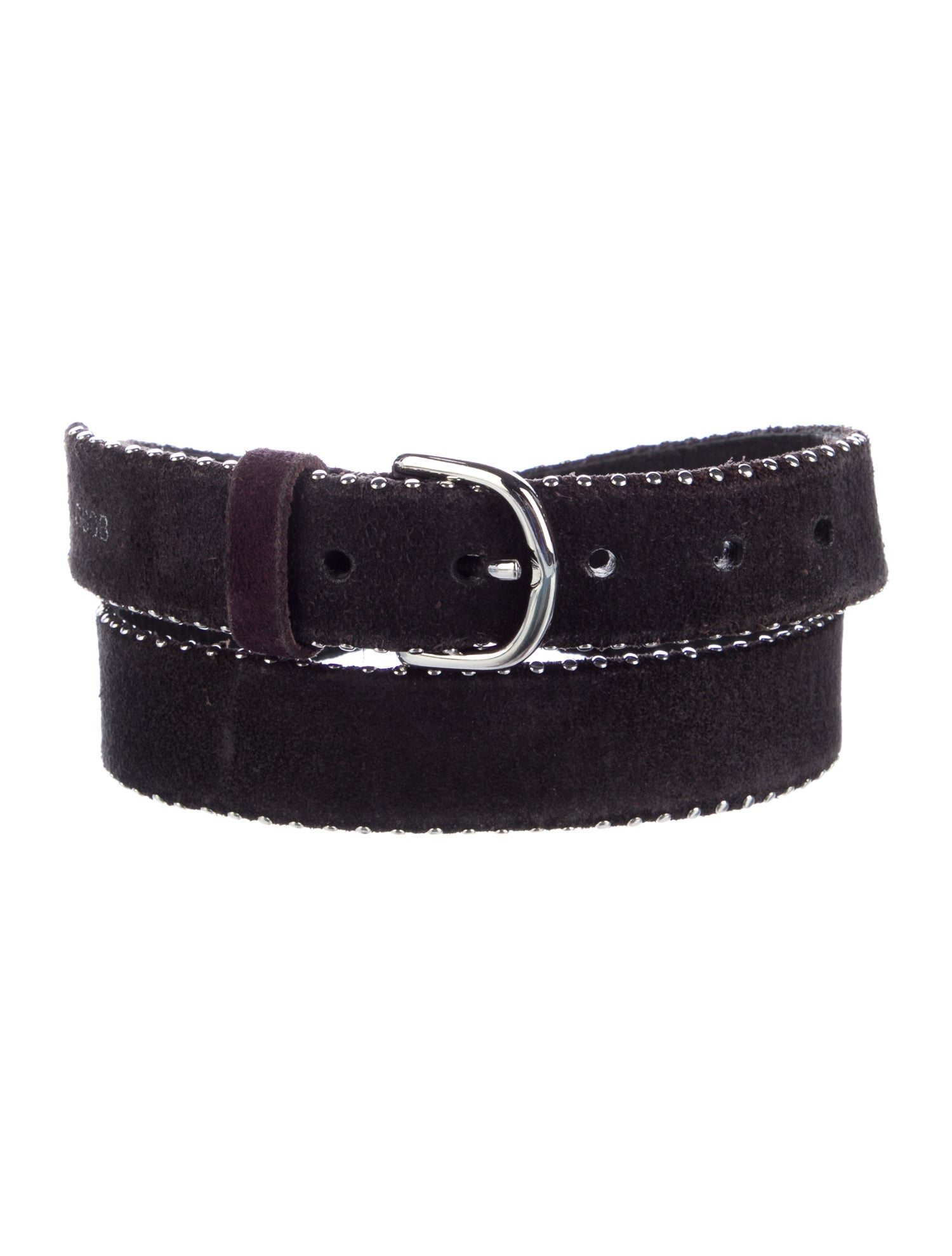 Golden Goose Suede Studded Accents Belt