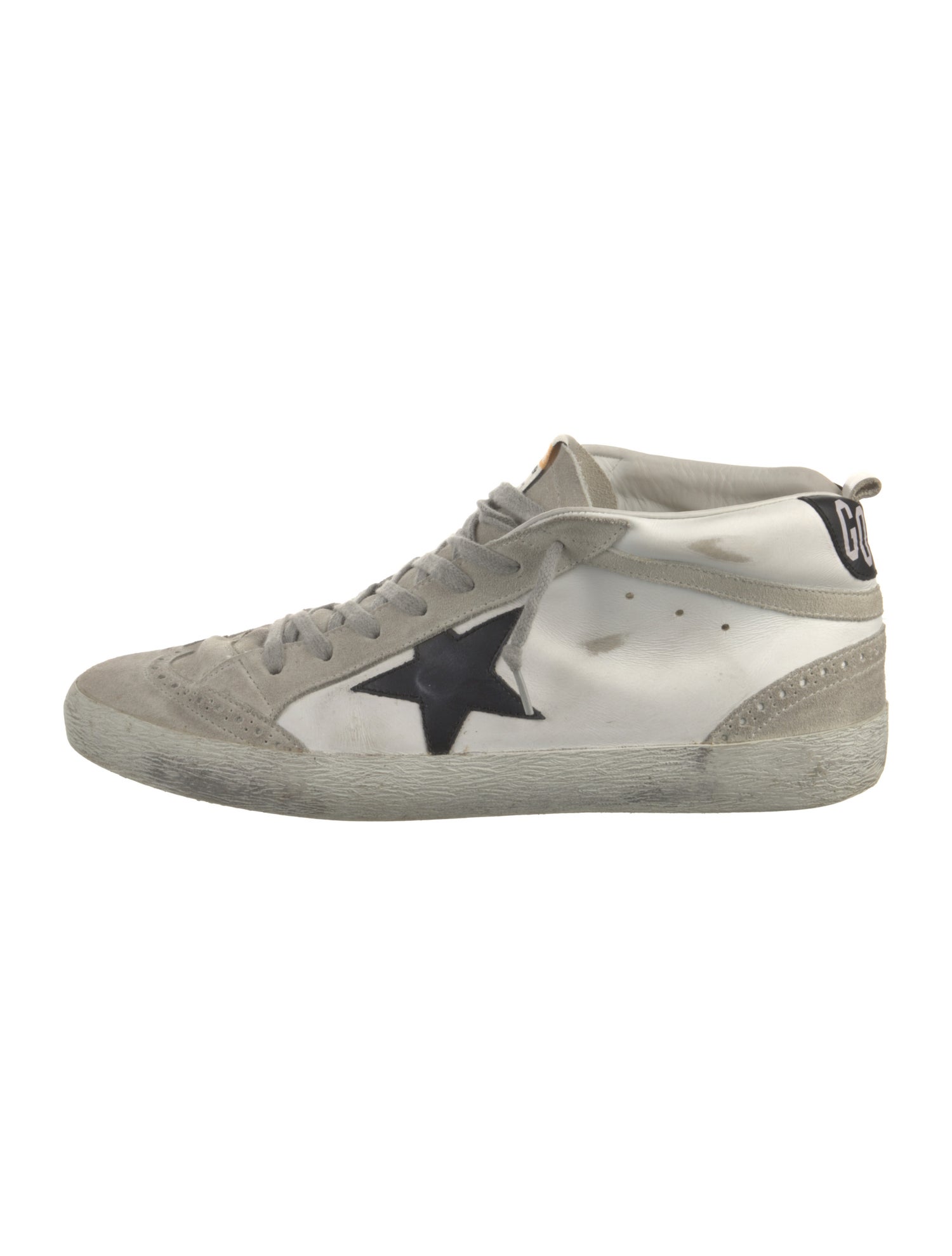 Golden Goose Leather Distressed Accents Sneakers