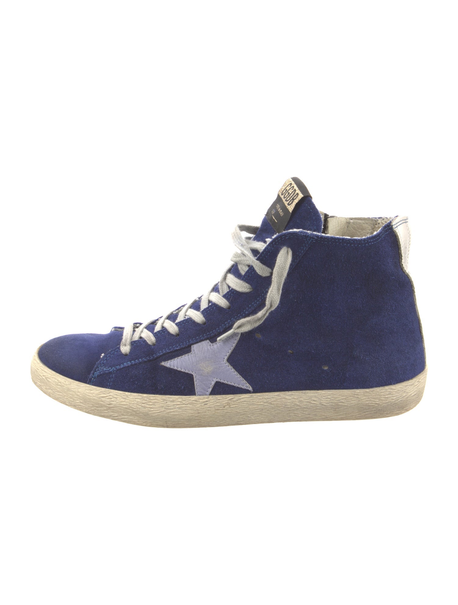 Golden Goose Suede Distressed Accents Sneakers