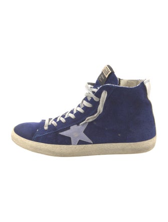 Golden Goose Suede Distressed Accents Sneakers
